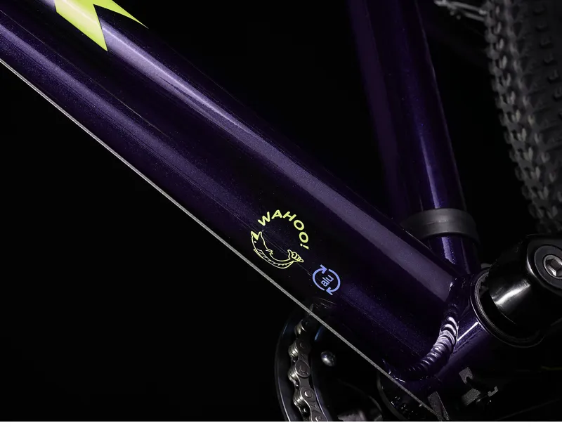 Trek Wahoo 26 inch wheel Kids Hybrid Bike in Purple Abyss-5
